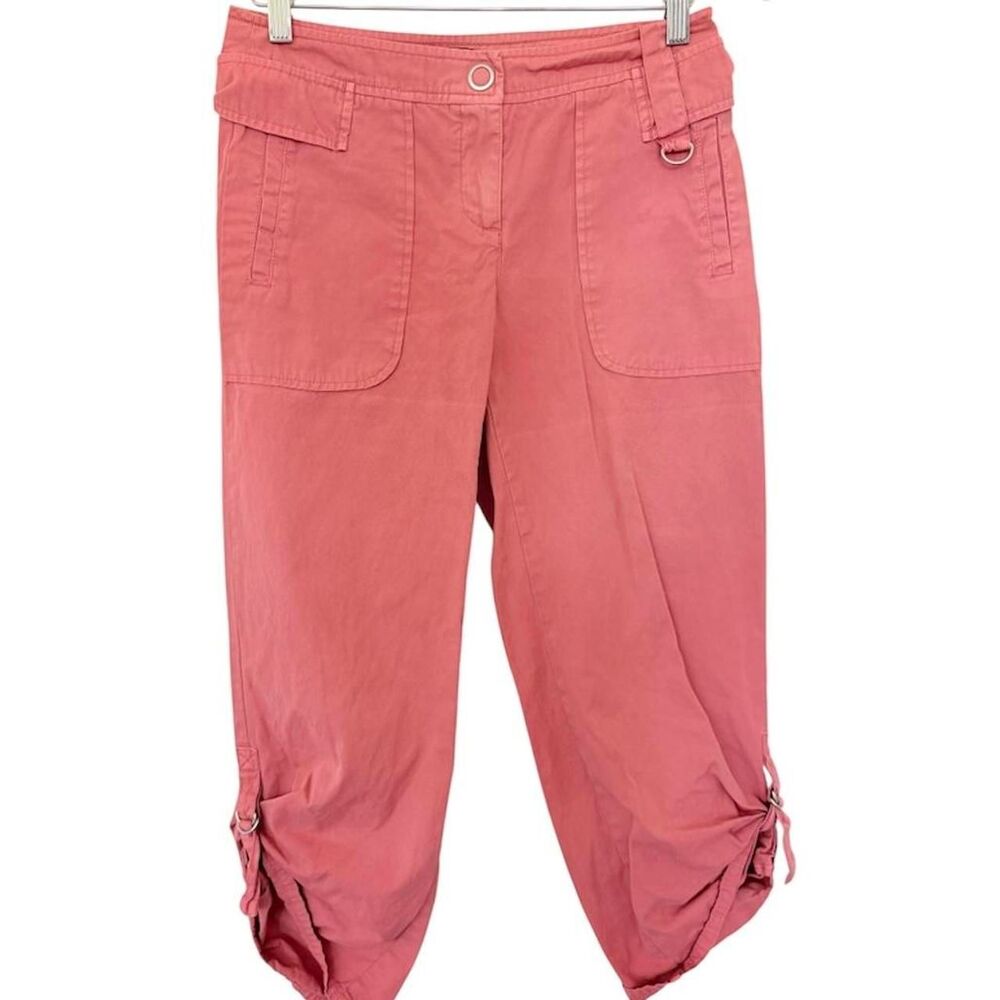Anthropologie Women's Utility Cargo Capri Terracotta Pants Size 2